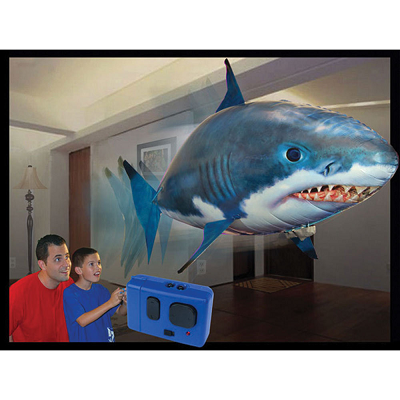 EDAHBJNEST5MK ® 2020 New Xmas Gift Air Flying Fish Shark RC Remote Control Novelty Flying Shark Toy Air Swimmer Flying Nemo Clown Fish Blimp Gift 1 