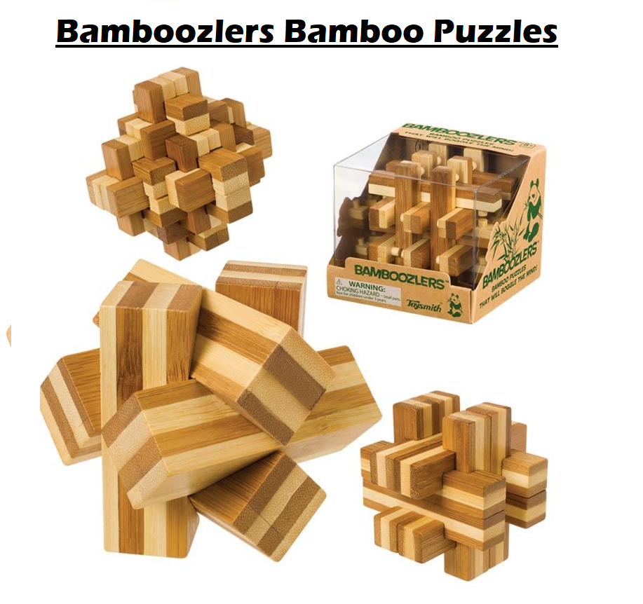 The Bamboozlers Range Professor Puzzle (set of 2 wooden) NEW