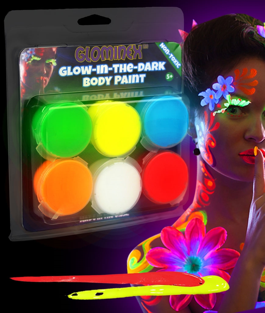 GLOMINEX Glow-in-the-Dark Body Paint