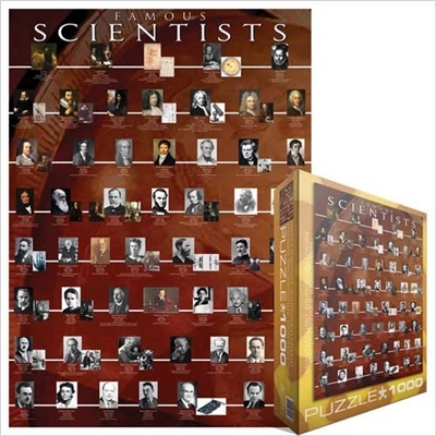 Eurographics 1000 pc Jigswaw Puzzle FAMOUS SCIENTISTS