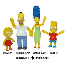 The Simpsons Bendable Figures